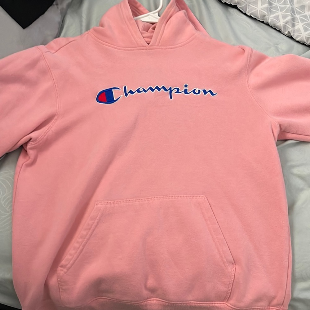 Pink champion hoodie